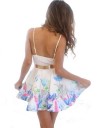 Rochie Alba cu Imprimeuri 21850 Rochie Alba cu Imprimeuri 21850